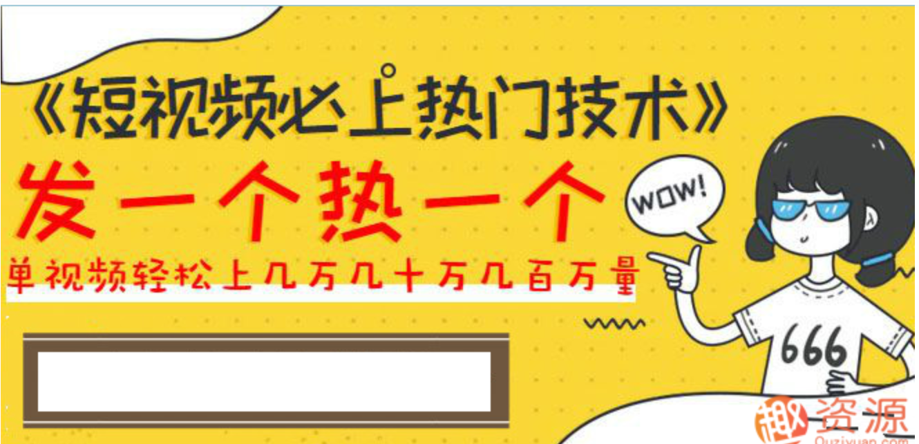 短視頻必上熱門技術