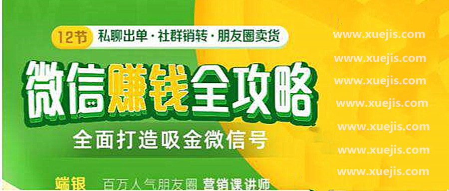 12節微信賺錢全攻略 百度網盤插圖 12節微信賺錢全攻略 百度網盤插圖
