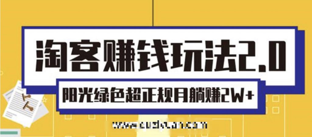 淘客賺錢(qián)玩法2.0 百度網(wǎng)盤(pán)插圖 淘客賺錢(qián)玩法2.0 百度網(wǎng)盤(pán)插圖
