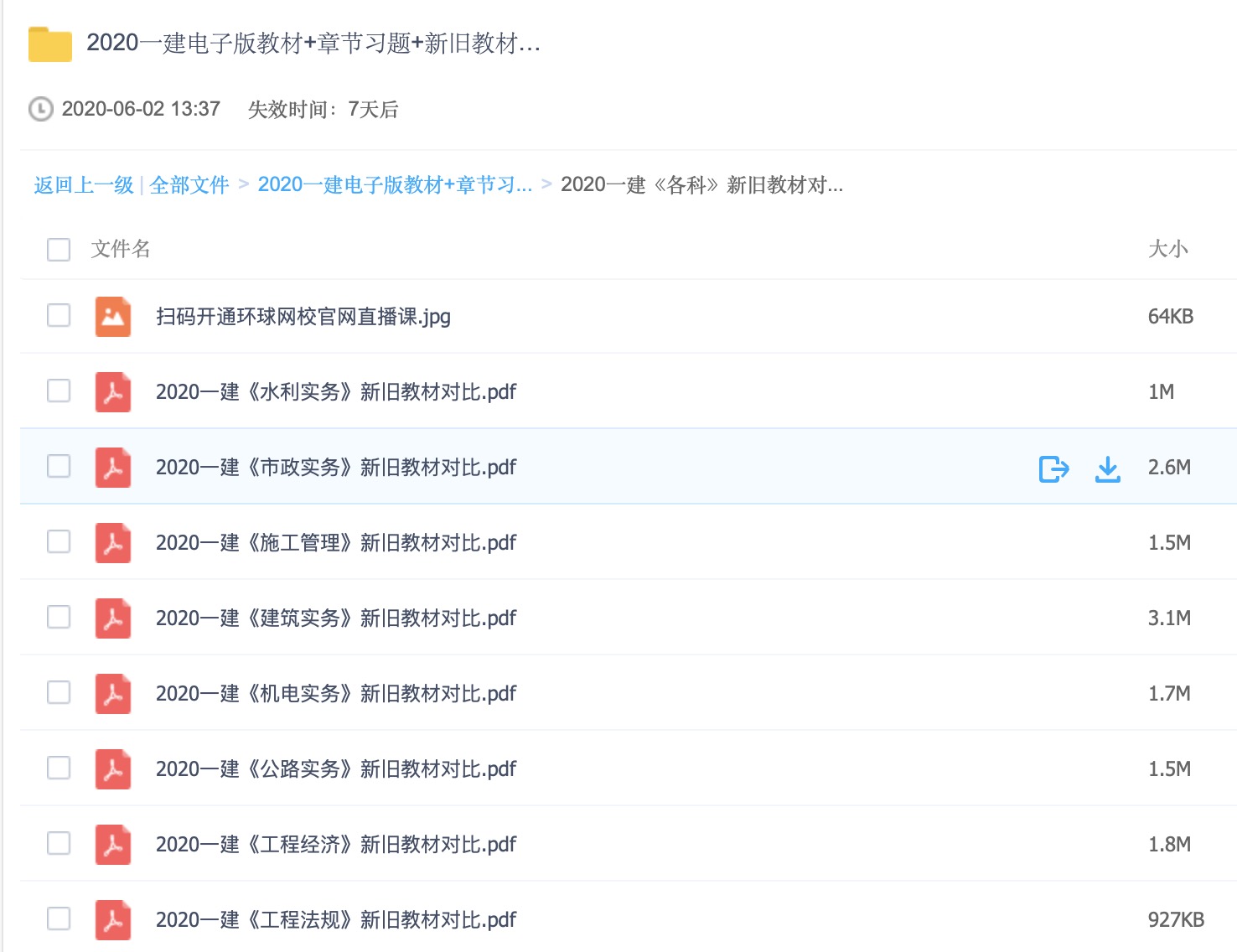 2020一建電子版教材+章節習題+新舊教材對比【全科】 百度網盤插圖3