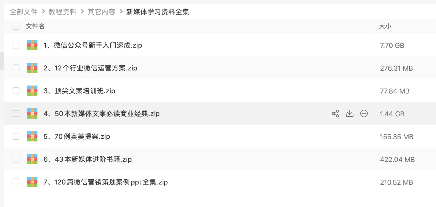 新媒體資料干貨大合集分享（10GB） 百度網盤插圖1