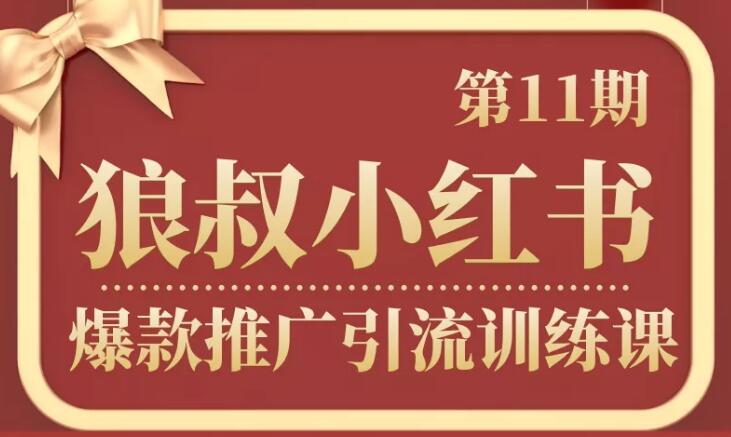 狼叔小紅書爆款推廣引流訓(xùn)練課第11期  百度網(wǎng)盤