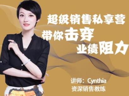 有料識堂Cynthia《超級銷售私享營》帶你擊穿業績阻力，提升銷售業績_百度云網盤視頻資源