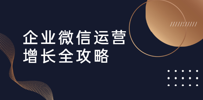 企業微信運營增長全攻略:引流+裂變+運營+成交 百度網盤插圖 企業微信運營增長全攻略:引流+裂變+運營+成交 百度網盤插圖