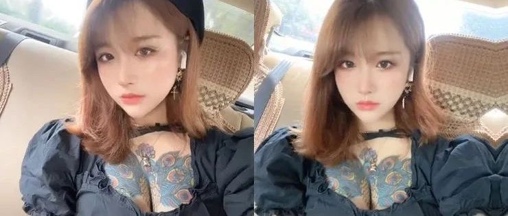 這孔雀紋身真大啊！