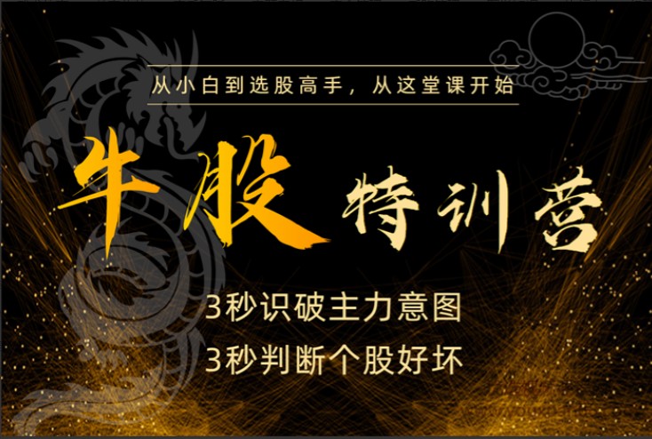 無為李棟老師《牛股特訓營》從小白到選股高手_百度云網盤視頻課程插圖 無為李棟老師《牛股特訓營》從小白到選股高手_百度云網盤視頻課程插圖