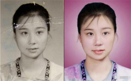 抖音上的老照片修復項目