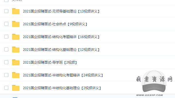 2021國企招聘面試（本套適用所有國企）