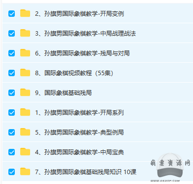國際象棋教程全集（174集）