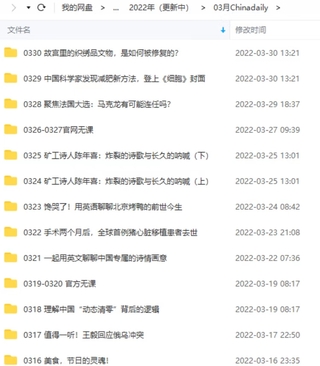【英語(yǔ)更新】《China Daily 精讀計(jì)劃》百度云分享