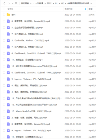 【IT會員更新】44.騰訊課堂阿良K8S中級
