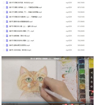 【設計上新】281.零基礎小清新鋼筆淡彩課程2021年【畫質高清只有視頻】