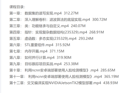 開課吧2021 AI算法落地與工程部署實踐(w)