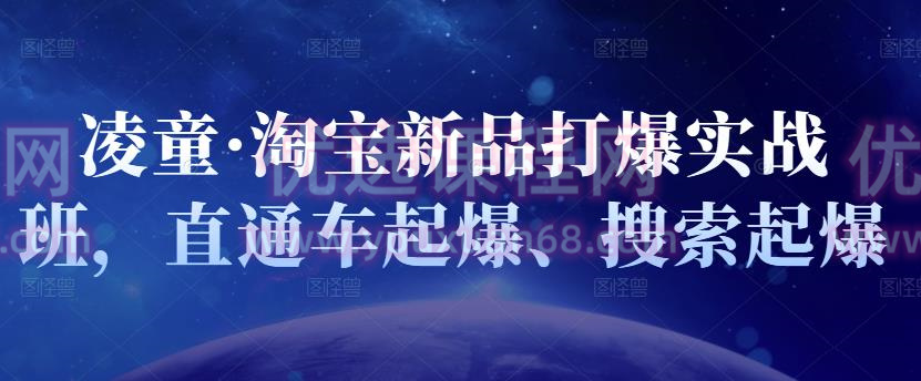 凌童?淘寶新品打爆實戰(zhàn)班，直通車起爆、搜索起爆