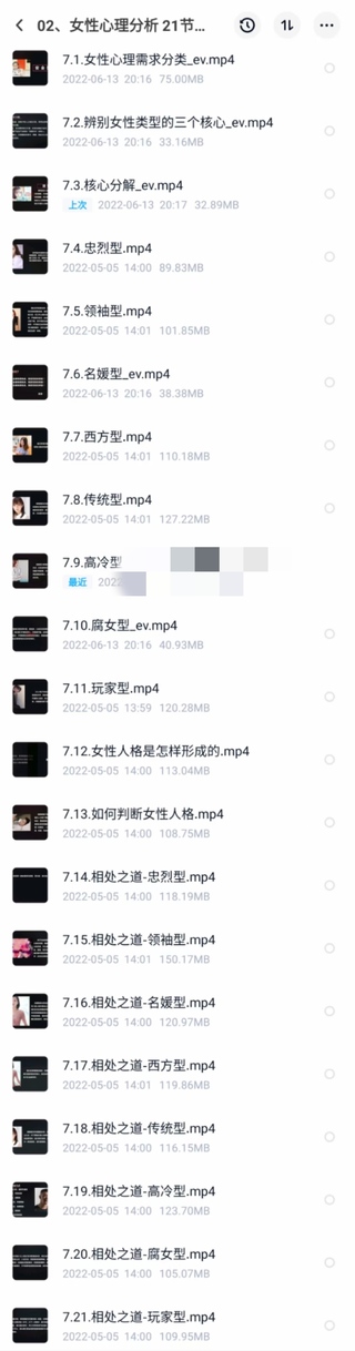 趣戀愛《女性心理分析》共21節.完結 分辨女生類型插圖