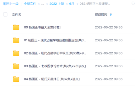 楊國正占星課程+講義+書籍全套