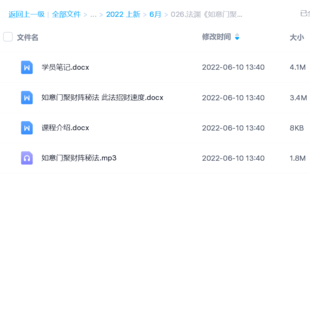 法淵《如意門聚財(cái)陣秘法》文+音