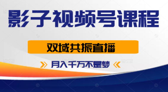【網賺上新】011.影子視頻號-月入千萬不是夢