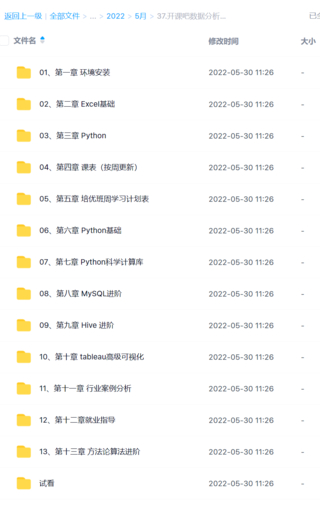 開課吧數據分析高薪培養計劃精英班-030期