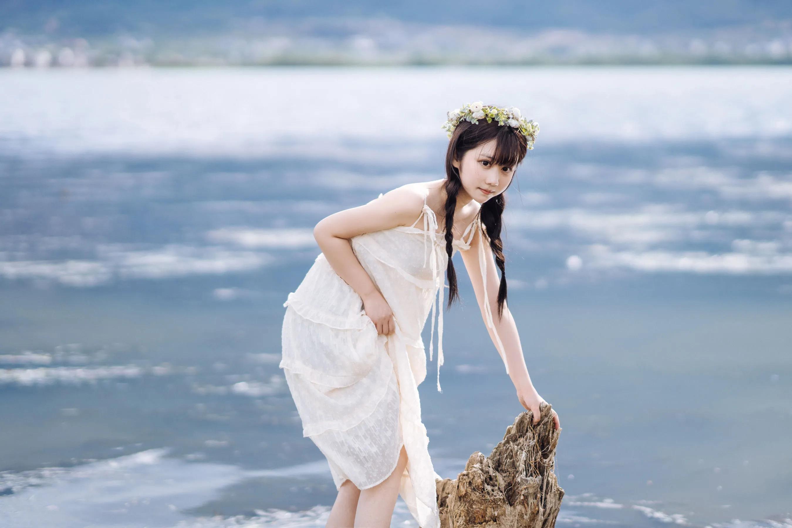 喵糖映畫 海邊姑娘（鏡醬）純色白裙，嚶嚶嚶插圖15