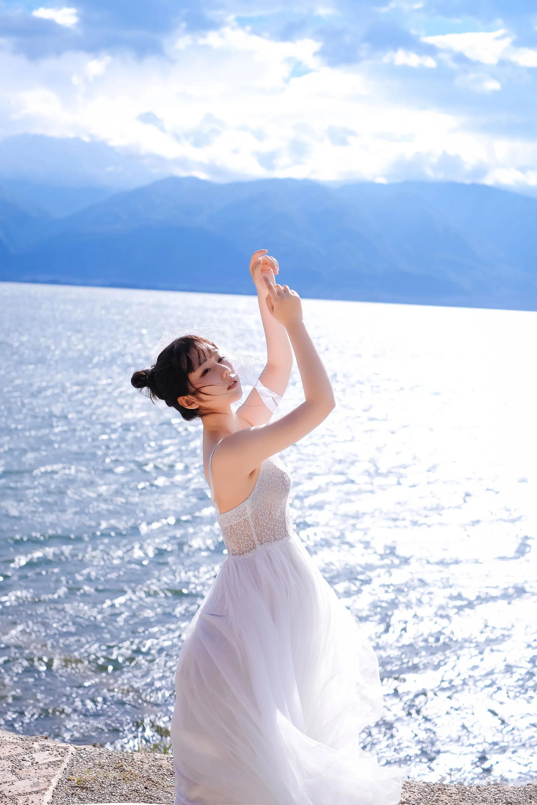 喵糖映畫 海邊姑娘（鏡醬）純色白裙，嚶嚶嚶插圖22