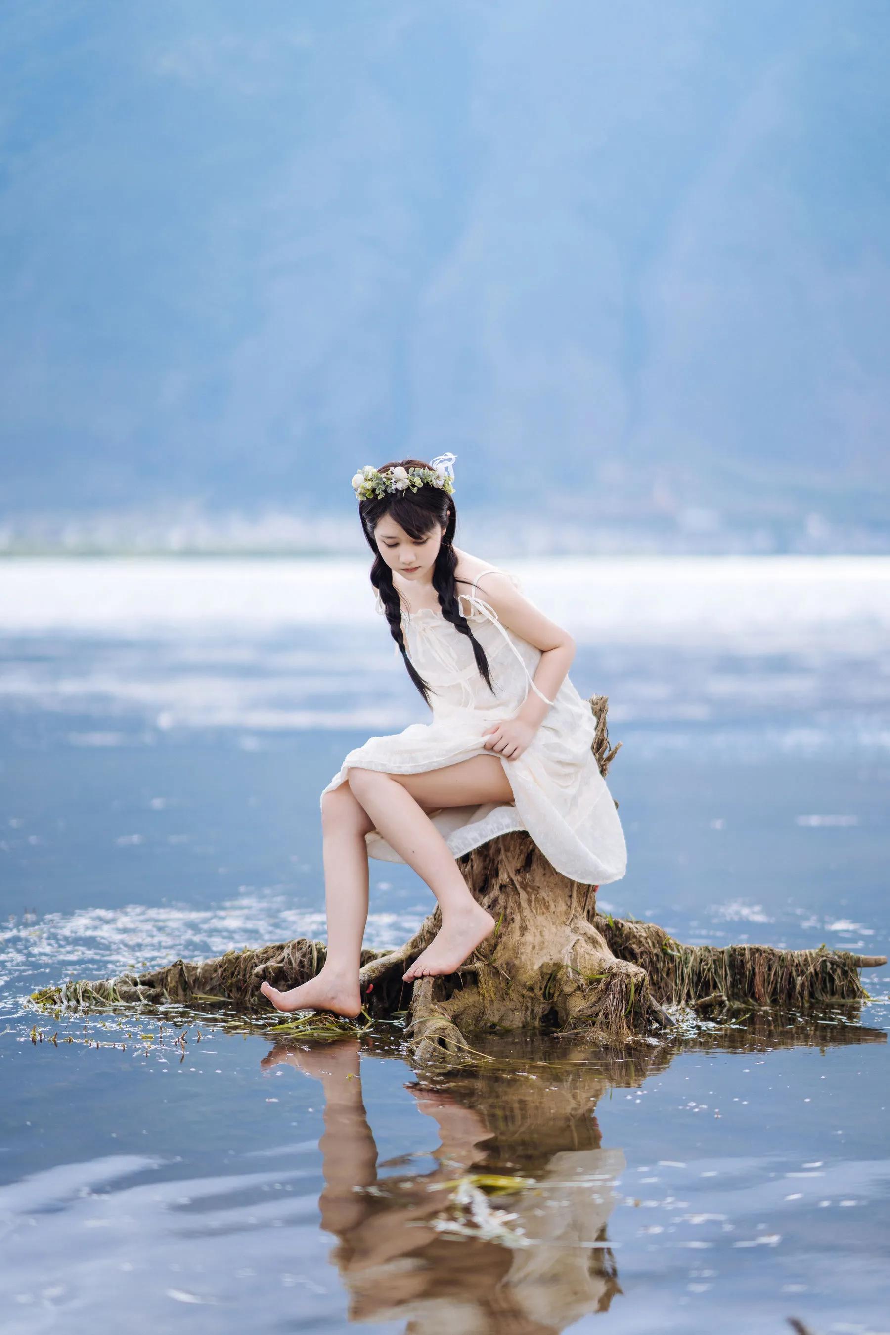 喵糖映畫 海邊姑娘（鏡醬）純色白裙，嚶嚶嚶插圖14