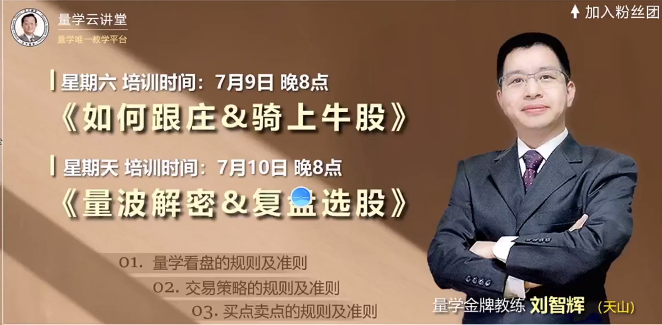 量學云講堂劉智輝《量學識莊?伏擊漲停》36期