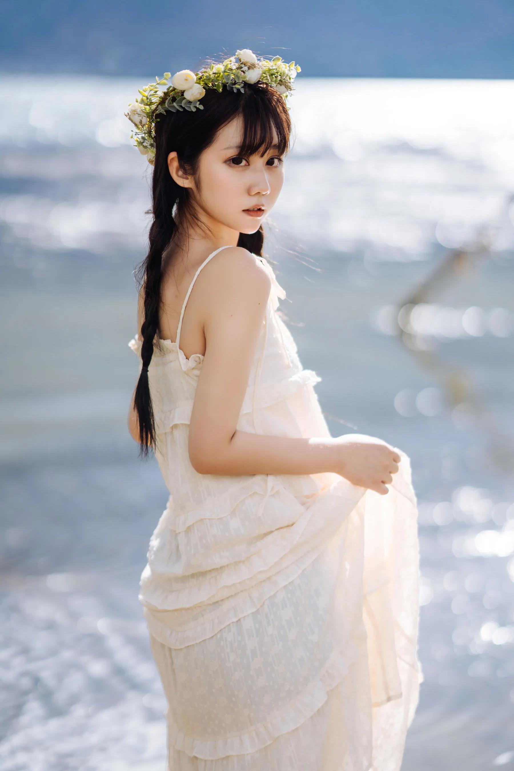喵糖映畫 海邊姑娘（鏡醬）純色白裙，嚶嚶嚶插圖9