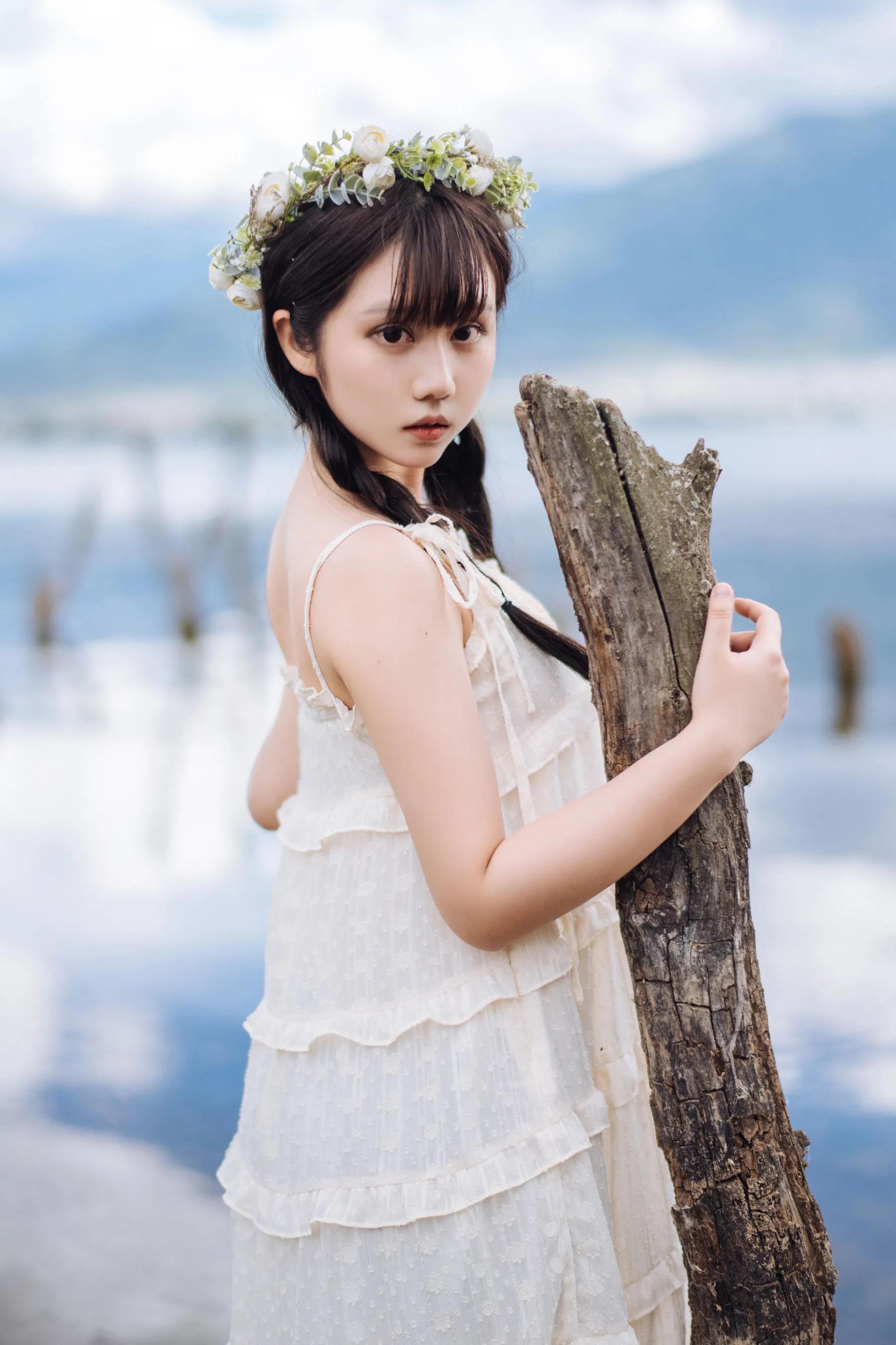 喵糖映畫 海邊姑娘（鏡醬）純色白裙，嚶嚶嚶插圖5