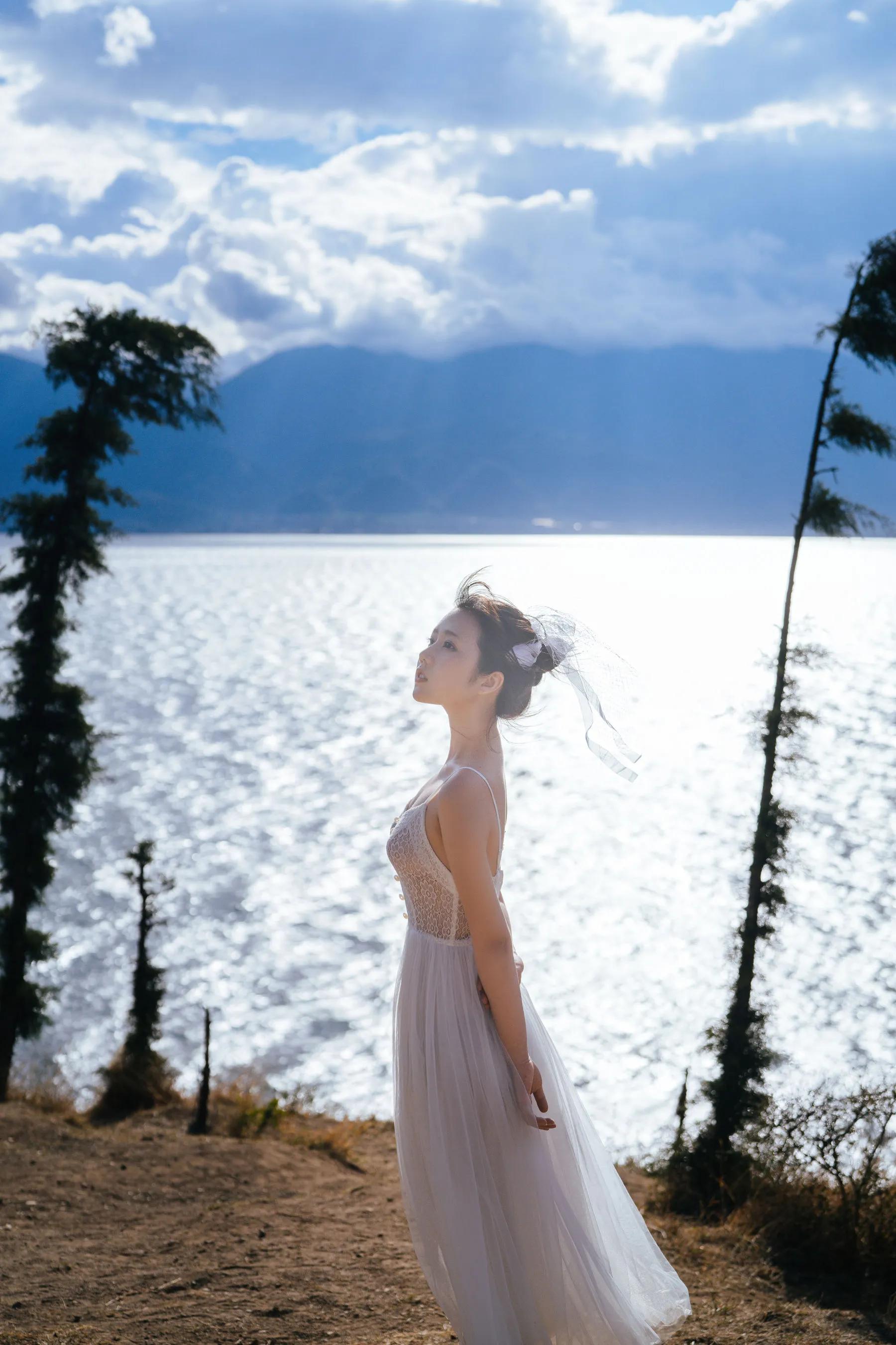 喵糖映畫 海邊姑娘（鏡醬）純色白裙，嚶嚶嚶插圖35