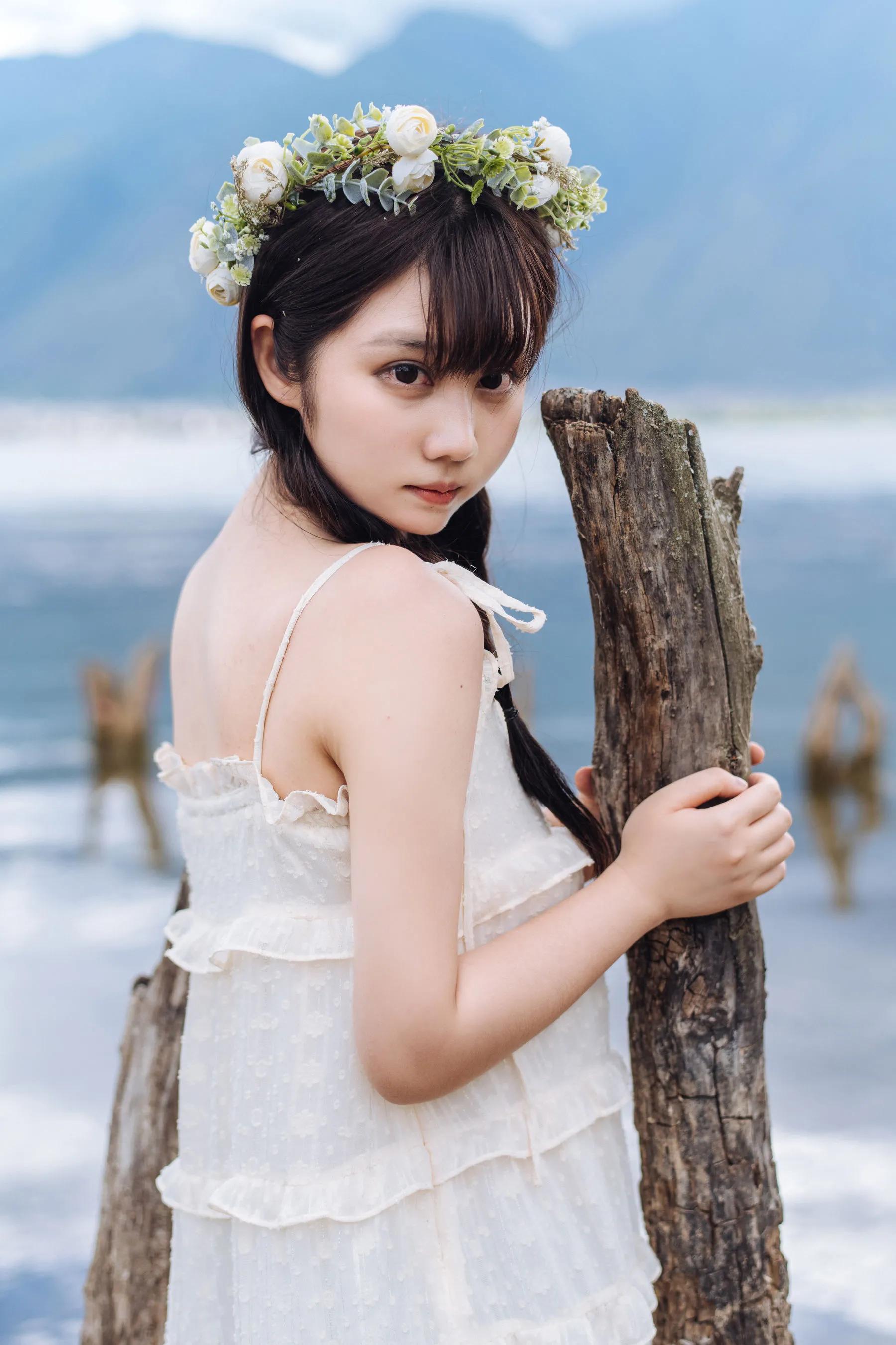 喵糖映畫 海邊姑娘（鏡醬）純色白裙，嚶嚶嚶插圖2