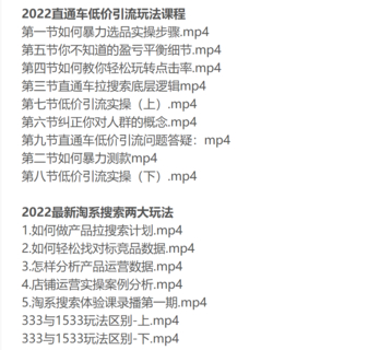 電商掌柜楊茂隆網盤分享