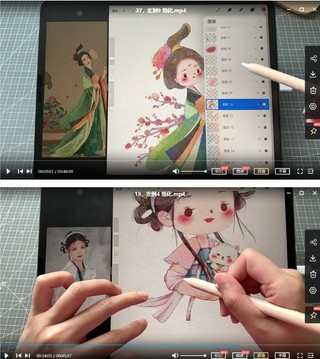 魚小沫2022年5月萌萌古風(fēng)ipad插畫課【畫質(zhì)高清有筆刷課件】