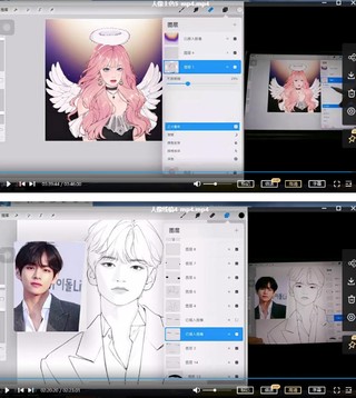 Luffpig2022年漫改頭像團練第4期ipad插畫課