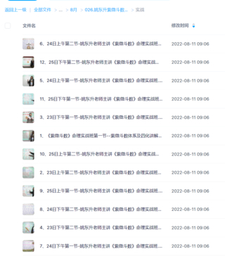 姚東升紫微斗數中級班+實戰班視頻24集