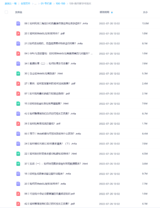 【極客時間】跟月影學(xué)可視化網(wǎng)盤分享