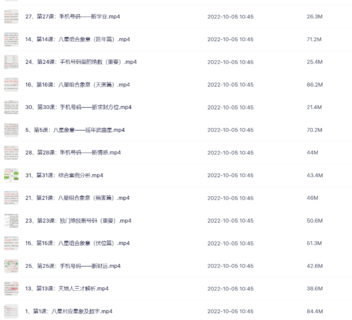 八星號碼解運學33集