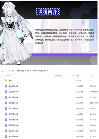 2consulll角色設計班2021年【畫質高清有素材沒筆刷】