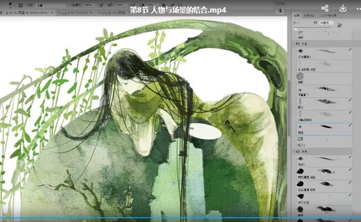 歲歲山夕2022壁畫古風人物插畫班【畫質高清有筆刷】