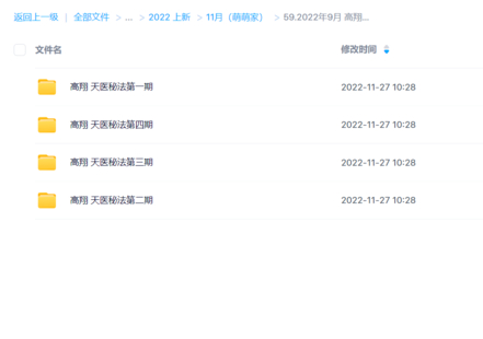 2022年9月 高翔天醫秘法四套全集