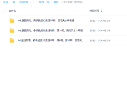許光明《陰宅風水初中高級班》