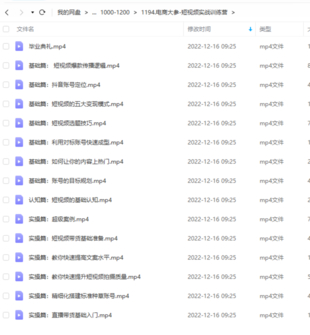 電商大參-短視頻實戰訓練營