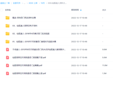 仙狐道人資料大全