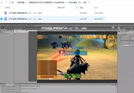 商業級MMORPG大型網游Unity全棧開發