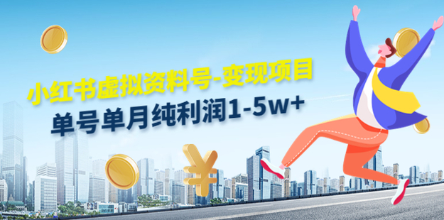 小紅書虛擬資料號-變現項目百度網盤
