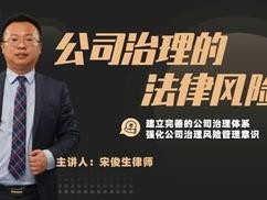 宋俊生《公司治理的法律風險》百度網盤