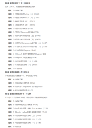 2021必修 CSS架構系統精講-248元-完結