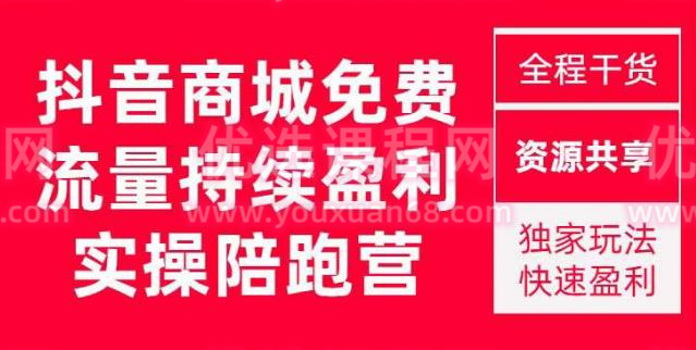 抖音商城搜索持續(xù)盈利陪跑成長營，抖音商城搜索從0-1全面解決方案百度網(wǎng)盤