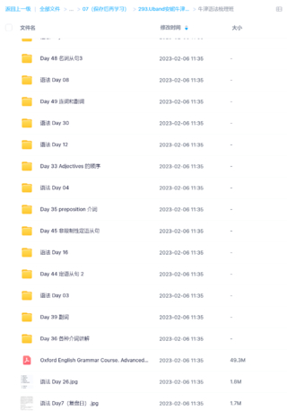 Uband安妮牛津語法（完）百度網盤