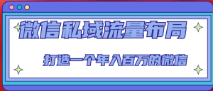 微信私域流量布局課程，打造年入百萬(wàn)的微信【7節(jié)視頻課】百度網(wǎng)盤(pán)插圖